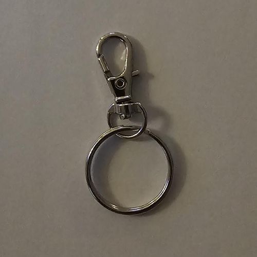 Karabinkrok med nøkkelring 5-pk